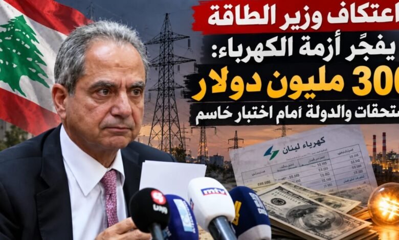 اعتكاف وزير الطاقة يفجّر أزمة الكهرباء: 300 مليون دولار مستحقات والدولة أمام اختبار حاسم
